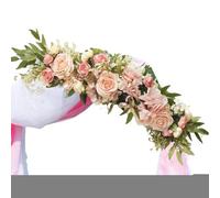 Wedding Arch Flowers For Ceremony,Flower Swag Wall Decor | Artificial Arrangements Welcome Ceremony Sign And Reception Backdrop Floral Decoration