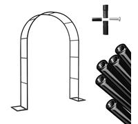 Wedding Arch Metal Garden Arch Trellis W 180x H 220cm W 240 x H 230cm W 260 x H 230cm Garden Arch Arbor for Climbing Plant Outdoor & Indoor, Wedding Party(80x220cm)