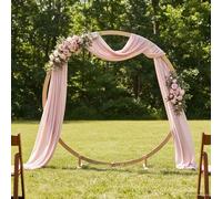 Wedding Arch Solid Pine Light Brown 224 x 80 x 220 cm Freestanding for Garden Patio Balcony with Pergola Rose Arch Trellis for Climbing Plants Clematis Ivy Vine