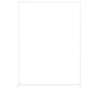 Wedding Arch White Steel 150 x 49.5 x 200 cm Freestanding for Garden Patio Balcony with Sturdy Metal Frame as Pergola Trellis for Roses Clematis and Climbing Plants