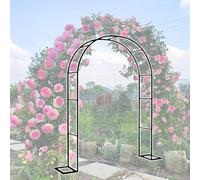 Wedding Arches for Ceremony - Floral Balloon Frame Tunnel Trellis Garden Arbor - 3 Sizes for Backyard Lawn Patio - Easy Assembly Black Color
