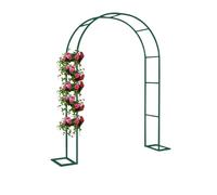 Wedding Archway For Climbing Plants Garden Arch Arbor For Ceremony Party DecorationMetal Patio Pergolatrellis With BaseCourtyardgarageWidth55"/95"/111"BlackWhiteGreen(Green260X220x4