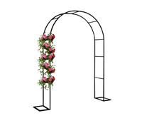 Wedding Archway For Climbing Plants Garden Arch Arbor For Ceremony Party DecorationMetal Patio Pergolatrellis With BaseCourtyardgarageWidth55"/95"/111"BlackWhiteGreen(Black260X220x4