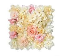 Wedding Artificial Rose Wall Background for Photo Session Backdrop Event Decoration and Celebration Use at Receptions Anniversaries and Parties (Yellow and Pink)