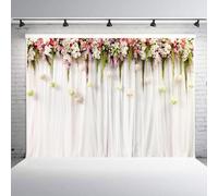 Wedding Backdrop, Birthday Backdrop Wedding Portrait Photos Children Studio Photography White With Lightweight Polyester Fiber Material For 7 (W-092)