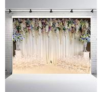 Wedding Backdrop, Birthday Backdrop Wedding Portrait Photos Children Studio Photography White With Lightweight Polyester Fiber Material For 7 (W-3258)