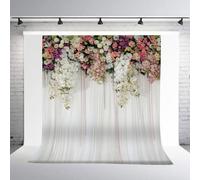 Wedding Backdrop, Birthday Backdrop Wedding Portrait Photos Children Studio Photography White With Lightweight Polyester Fiber Material For 7 (W-564)