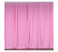 Wedding backdrop fabric White And Black Panel Poly Wedding Backdrop Curtain Seamless Backdrops Stage Background Event Party Decoration(Pink,3.0m W x 3.0m Height)