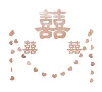 wedding backdrop Glitter Paper Gold Love Chinese Wedding Decoration Sticker(Gold,Circle)
