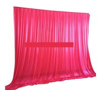 Wedding backdrop Shiny Ice Silk Backdrop Panels Large Event Decoration Drapes, Hanging Curtains(Color 1,H240xW150CM)