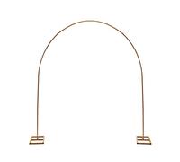 Wedding Backdrop Stand 2.3 * 2.3m Background Decoration Metal Arch Backdrop Stand with Floor Base, Gold Square Arch Stand for Wedding, Valentine's Day, Christmas, Celebration Decoration