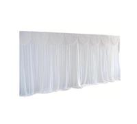 Wedding Backdrop Tulle Roll Curtain Arch Background Valance 3x3.0M White Ice Silk Fabric Curtains Decoration for Wedding Party Studio