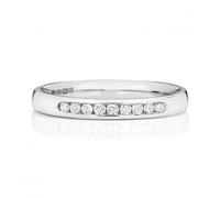 Wedding Band 18ct White Gold Diamond Eternity Ring WQ218W/I - - Size L