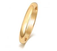 Wedding Band 18K D Shape 2.5mm-1.7 Wedding Ring WQ102H/I - - Size P