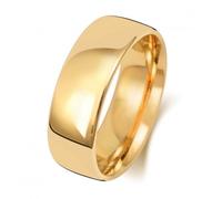 Wedding Band 18K Slight Court 7mm-1.5 Wedding Ring WQ117M - - Size U