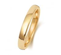 Wedding Band 18K Soft Court 2.5mm-1.7 Wedding Ring WQ132H/I - - Size U