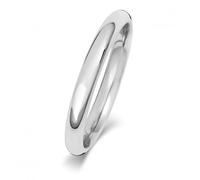 Wedding Band 18K Trad Court 2.5mm Wedding Ring WQ162WH - Bold - Size M
