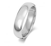 Wedding Band 18K Trad Court 5mm Wedding Ring WQ165WH - - Size O