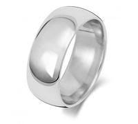 Wedding Band 18K Trad Court 8mm Wedding Ring WQ168WM - - Size Z