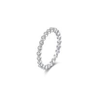 Wedding Band 2mm for Women Cz Engagement Rings for Women 925 Sterling Silver Elegant Style with Full Zircon Size R 1/2 Gifts for Ladies Modern