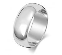 Wedding Band 9K D Shape 8mm-1.25 Wedding Ring W108WL - - Size Y