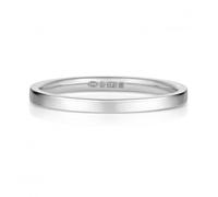 Wedding Band 9K Flat Court 1.7mm-1.7 Wedding Ring W120WH - - Size T