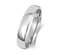 Wedding Band 9K Slight Court 4 mm-1.45 Wedding Ring W114WM - - Size O