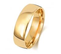 Wedding Band 9K Slight Court 6 mm-1.5 Wedding Ring W116M - Bold - Size N