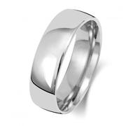 Wedding Band 9K Slight Court 6 mm-1.8 Wedding Ring W116WH - - Size X