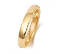 Wedding Band 9K Soft Court 3 mm-1.4 Wedding Ring W133M - - Size U