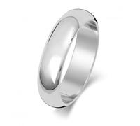 Wedding Band Platinum D Shape 5mm-1.45 Wedding Ring WP105M - - Size Y
