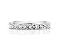 Wedding Band Platinum Diamond Half Eternity Ring WP269/I - - Size N
