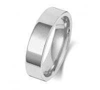 Wedding Band Platinum Flat Court 5mm-1.45 Wedding Ring WP125M - - Size S