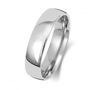 Wedding Band Platinum Slight Court 5mm-1.2 Wedding Ring WP115M - Size M