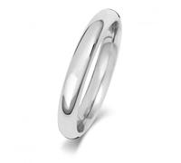 Wedding Band Platinum Trad Court 3mm Wedding Ring WP163H - - Size P