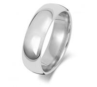 Wedding Band Platinum Trad Court 6mm Wedding Ring WP166H - - Size M