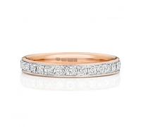 Wedding Bands Exquisite Rose Gold Diamond Eternity Ring - Size P