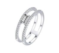 Wedding Bands Oval Halo Ring Champagne 9K White Gold Au375 Size O 1/2 4X6mm Citrine Stackable for Aunt Fashion