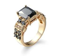 Wedding Bands Women, Silver Jewelry Crown Luxury Ring Gold Plated with Cubic Zirconia for Valentine's Day
