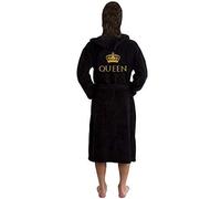 Wedding Bathrobe King and Queen Embroidery Logo on Bathrobes Terry Towel Bathrobe Terry Towel 100% Cotton Unisex Stars & Stripes Brand Bathrobe S/M - Queen
