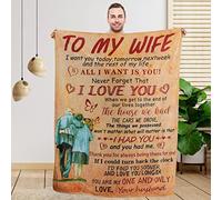 Wedding & Birthday Blanket for My Wife - Soft, Cozy Flannel Throw Blanket for Christmas, Valentine's Day & Romantic Gifts