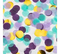 Wedding Birthdays Confetti Biodegradable - Purple Green Glitter Paper Table Confetti, Round Sequins for Christmas, Valentine’s Decorations & Craft Supplies