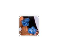 Wedding Boho Big Pink Flower Earrings Large Blue Floral Beach Earring Stud Tropical Green Hawaiian Petal Summer Vacation Artificial Orchid Exaggerated Simple Statement Jewelry for Women