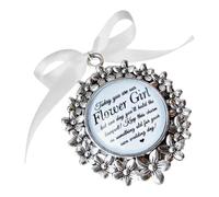 Wedding Bouquet Charm Keepsake - Sentimental Gift for Flower Girl, Bridesmaid, Maid of Honour - “Mummy’s/Mammy’s” Bridal Party Charms - Something Old for Future Bride - Ribbon Charm for Bouquet