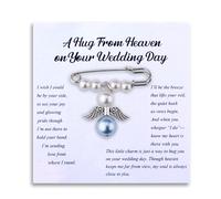 Wedding Bouquet Memorial Charm for Bride Bridal Gifts for Sister Daughter Something Blue Gifts for Women Bridal Wedding Essentials for Bestie Something Blue Gift for Bride from Best Friend