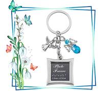 Wedding Bouquet Photo Charms,Bouquet Charms for Wedding Memory,Wedding Accessories,Bridal Oval Photo Pendant,Bride Angel Charm Memorial Photo Charm,Wedding Memorial You Are Always in My Heart, Silver