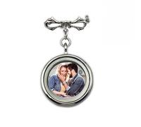 Wedding Bouquet Photo Charms, Bridal bridegroom Charm DIY Pin Brooch Making Kit Bouquet Picture Charm for Wedding Memory Friend Graduation Gift, Metal, No Gemstone