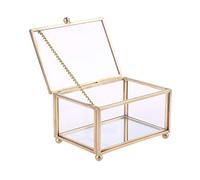 Wedding Box Geometric Transparent Glass Jewelry Display Storage Holder Oranizer Decor Drain Basket Vegetable Washing Drain Basket Sink Kitchen Bowl Bath Crisper Seals Rack Stainless Steel