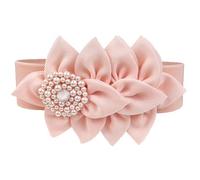 Wedding Bridal Belt Widened Elastic Flower Sash Women Artificial Flower Belt