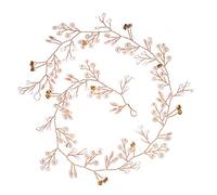 Wedding Bridal Headdress Handmade Hair Accessories Floral Crystal Pearl Hair Accessories (Gold 1pc (1pack))